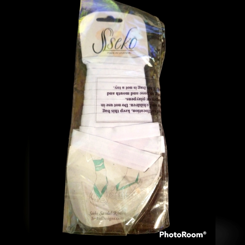 Sseko White Straps for sandals